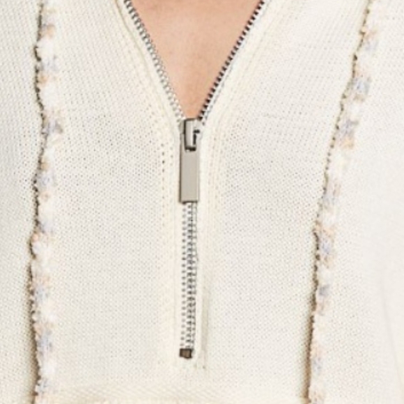 POL Half Zip Drop Shoulder Hooded Sweater - Picture 5 of 5